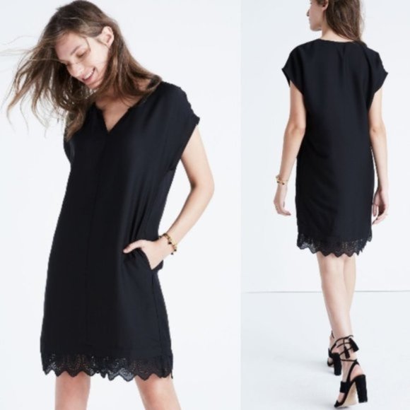 Madewell Dresses & Skirts - MADEWELL Duskway Eyelet Dress Black {AA14}